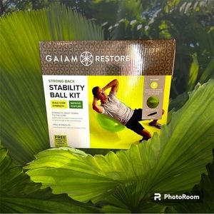 NIB Gaiam Stability Ball Kit/Workout Set